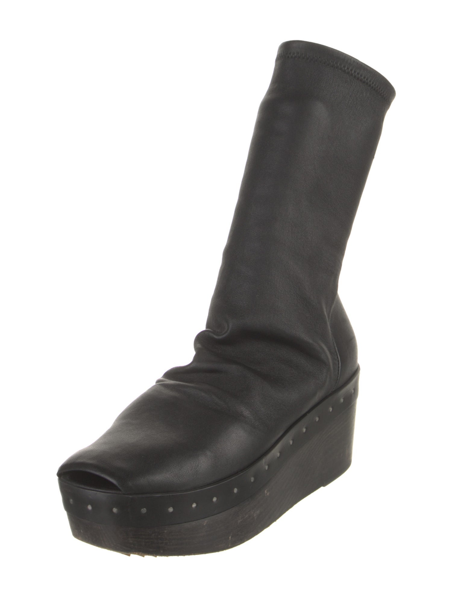 Rick Owens Leather Sock Boots