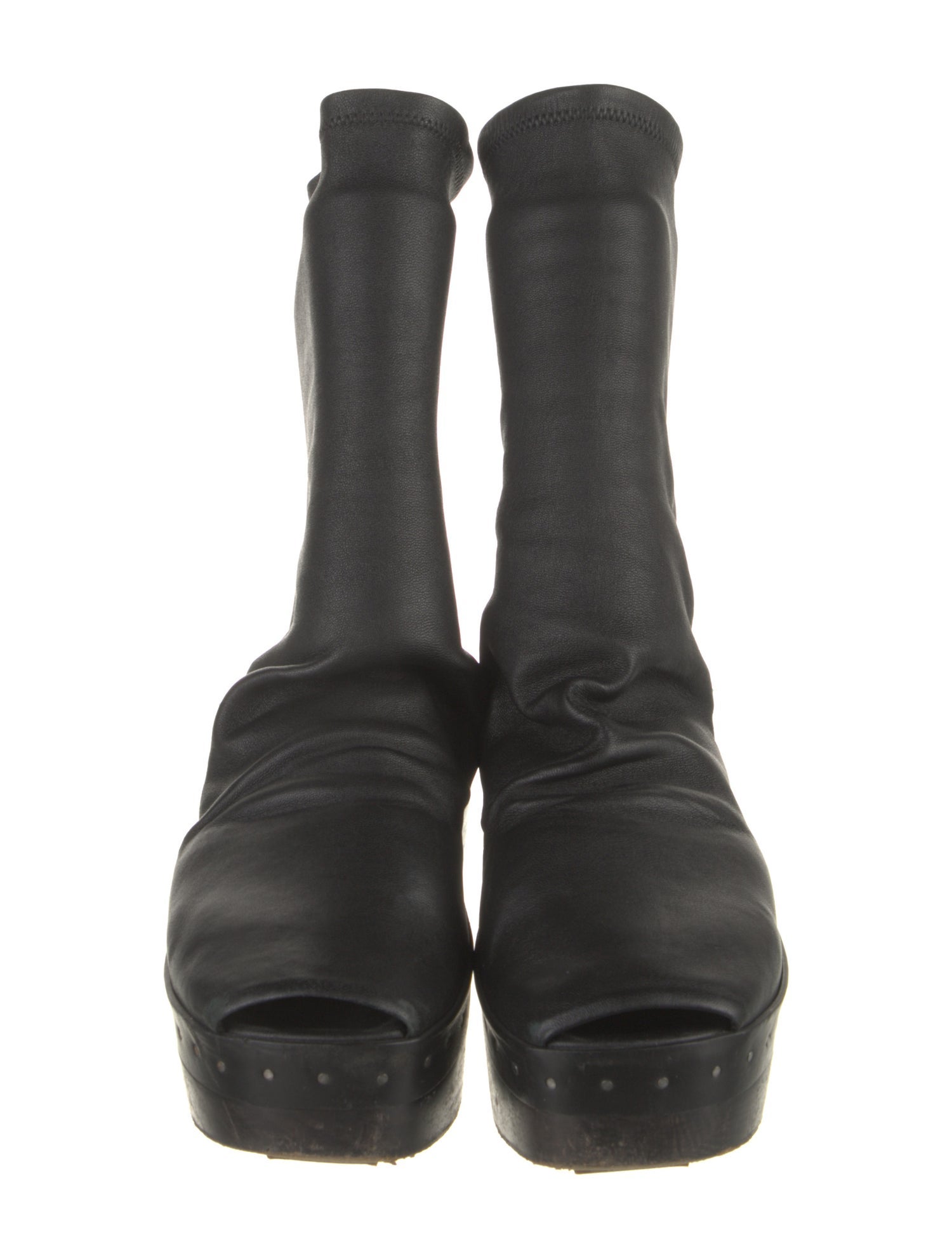 Rick Owens Leather Sock Boots