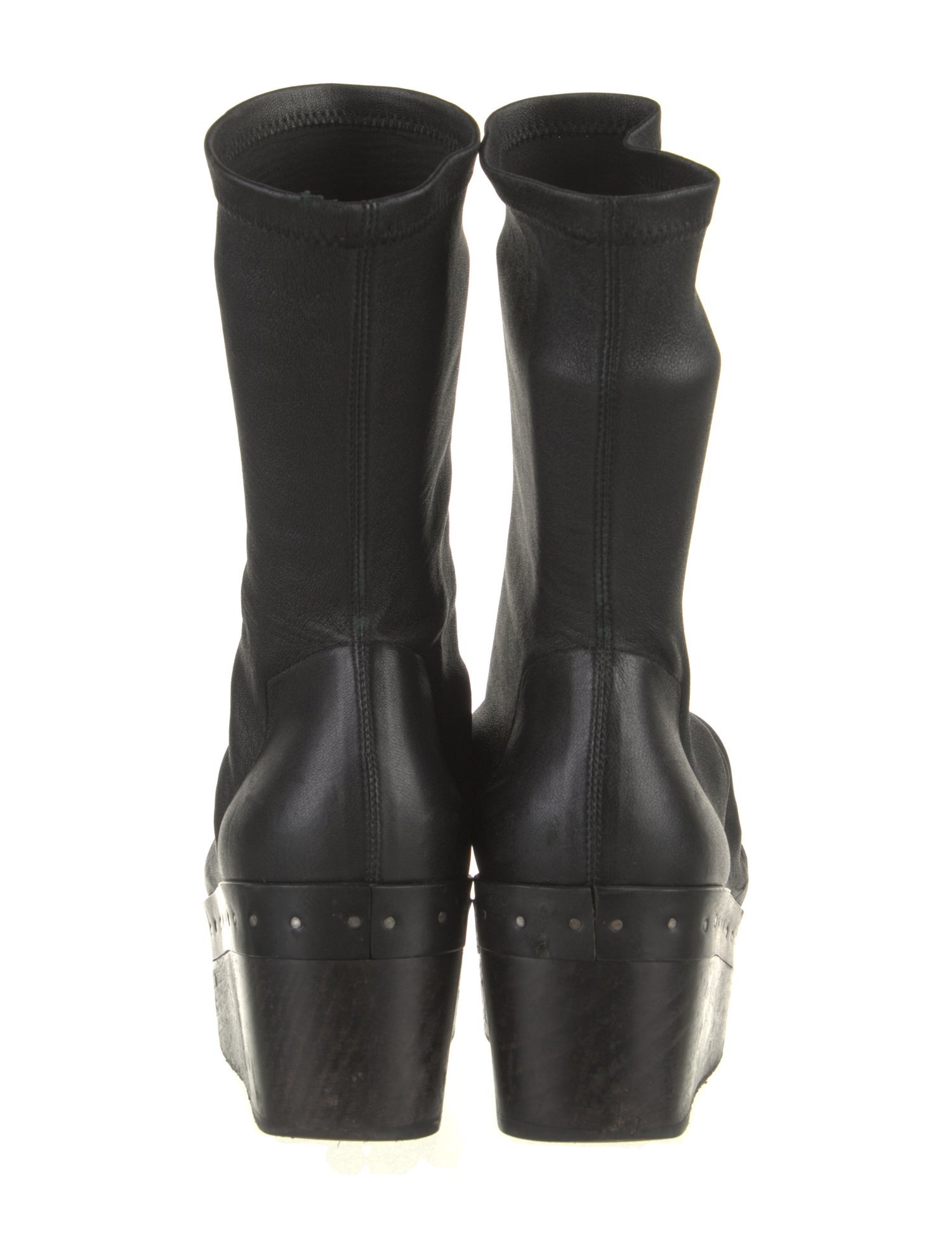 Rick Owens Leather Sock Boots