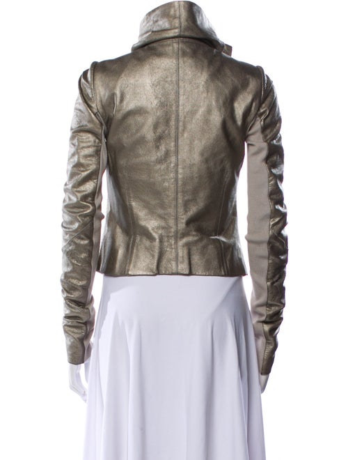 Rick Owens Late 2000's - Early 2010's Leather Biker Jacket