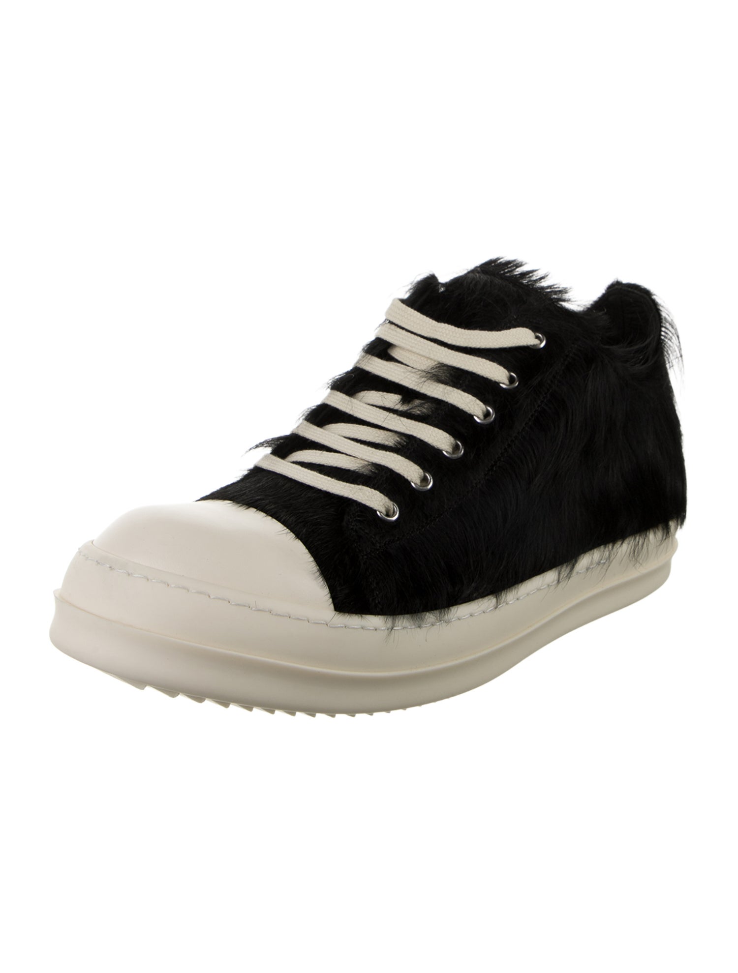 Rick Owens Colorblock Pattern Sneakers