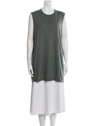 Rick Owens Crew Neck Sleeveless Tunic