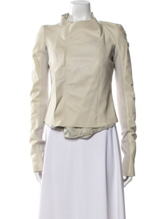 Rick Owens Lamb Leather Biker Jacket