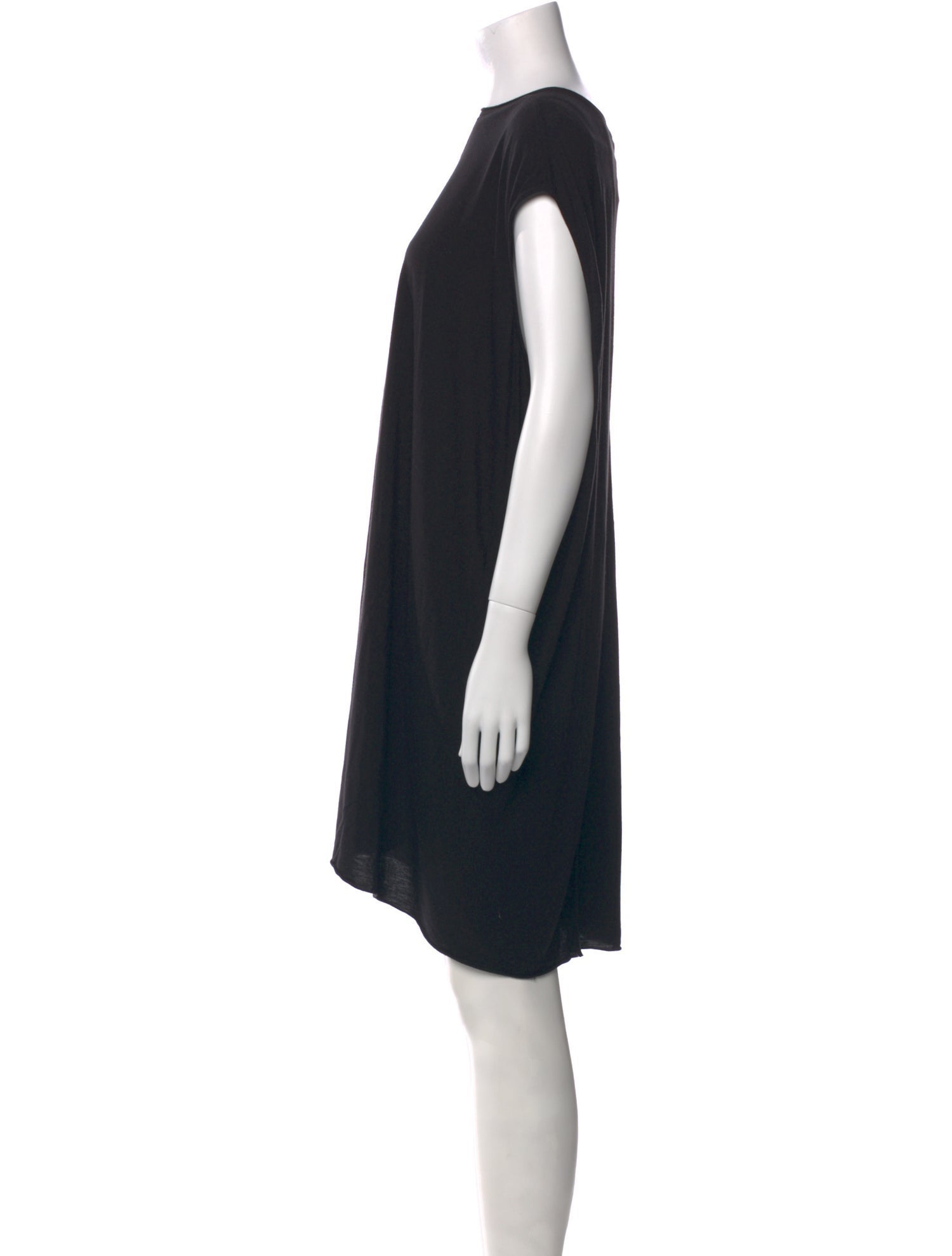 Rick Owens Bateau Neckline Mini Dress