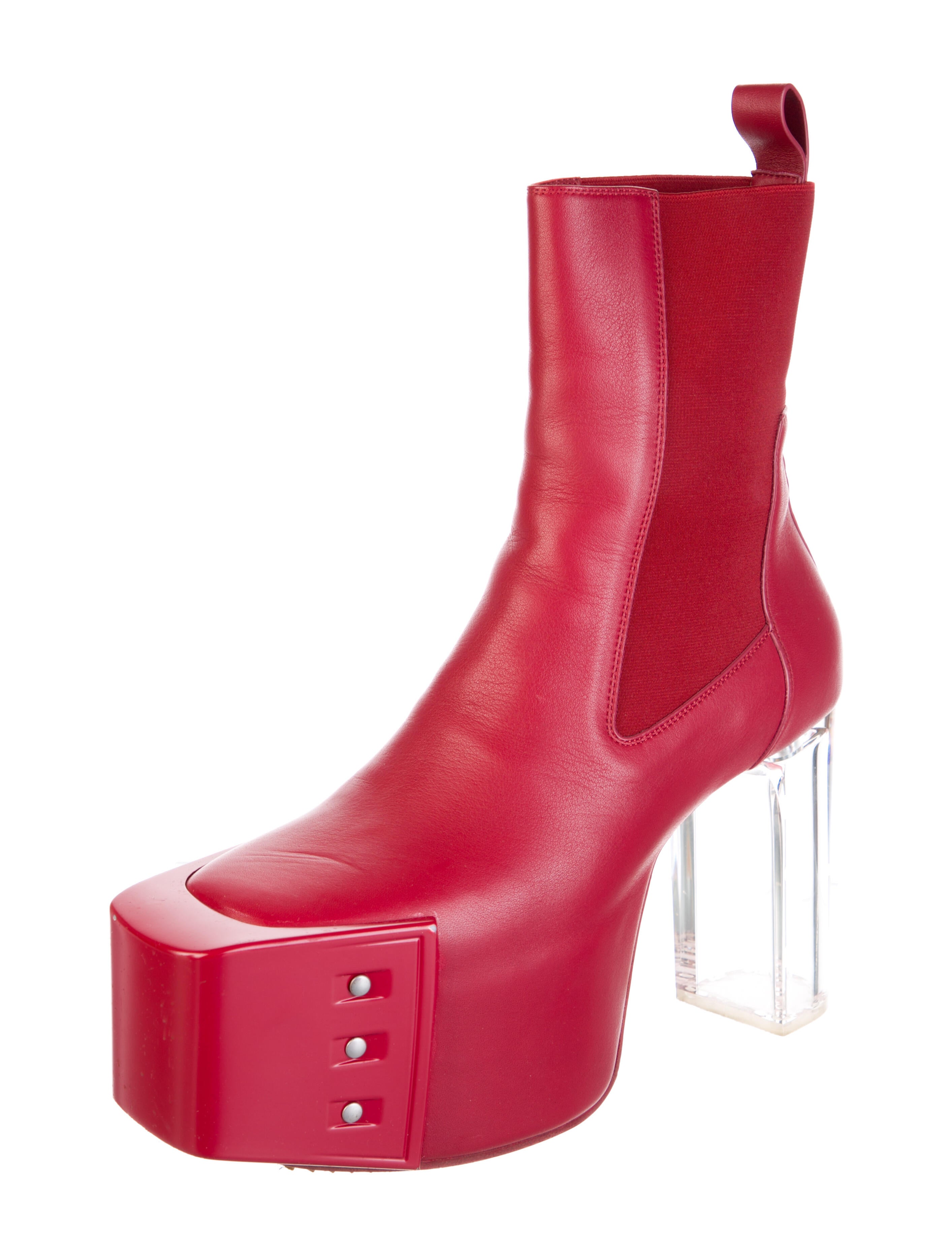 Rick Owens Leather Boots