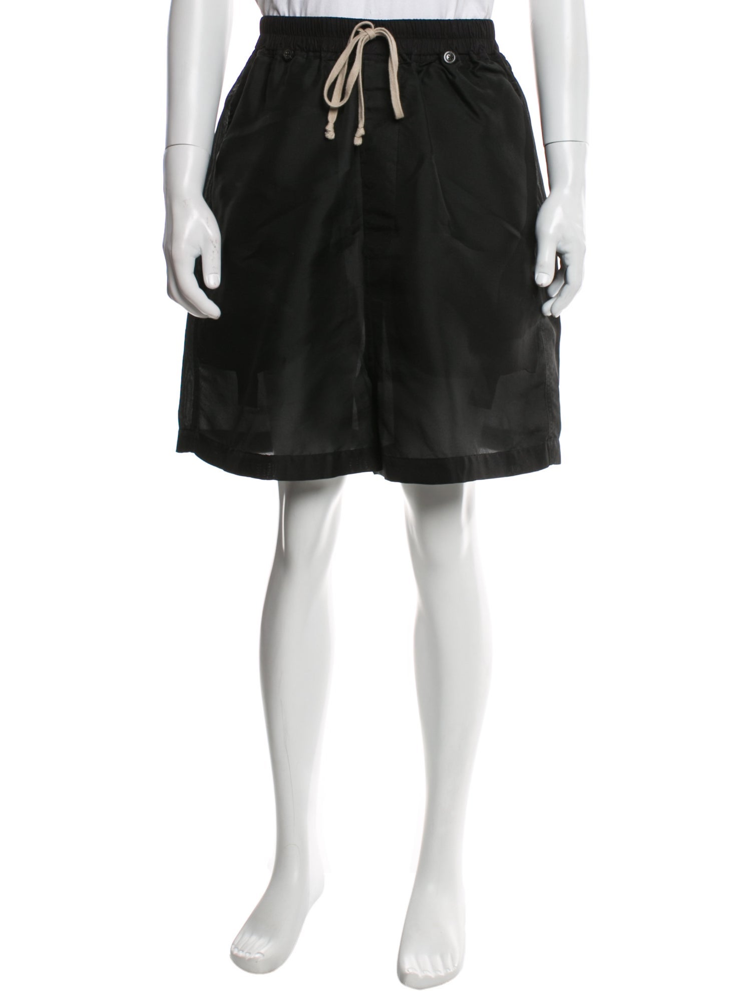 Rick Owens Silk Jogger Shorts