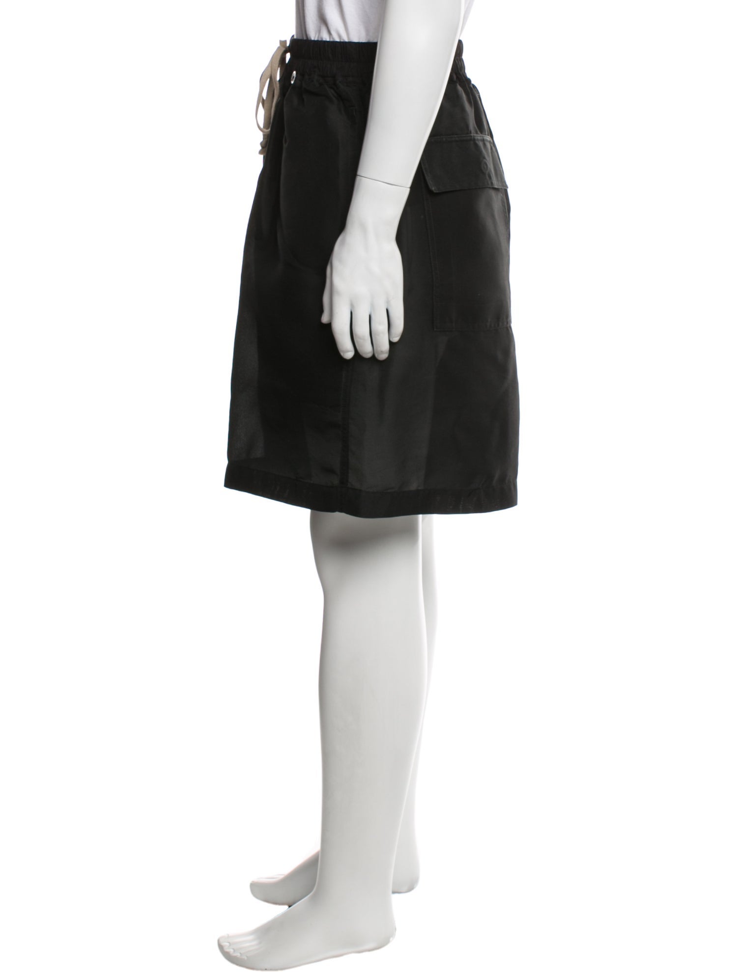 Rick Owens Silk Jogger Shorts