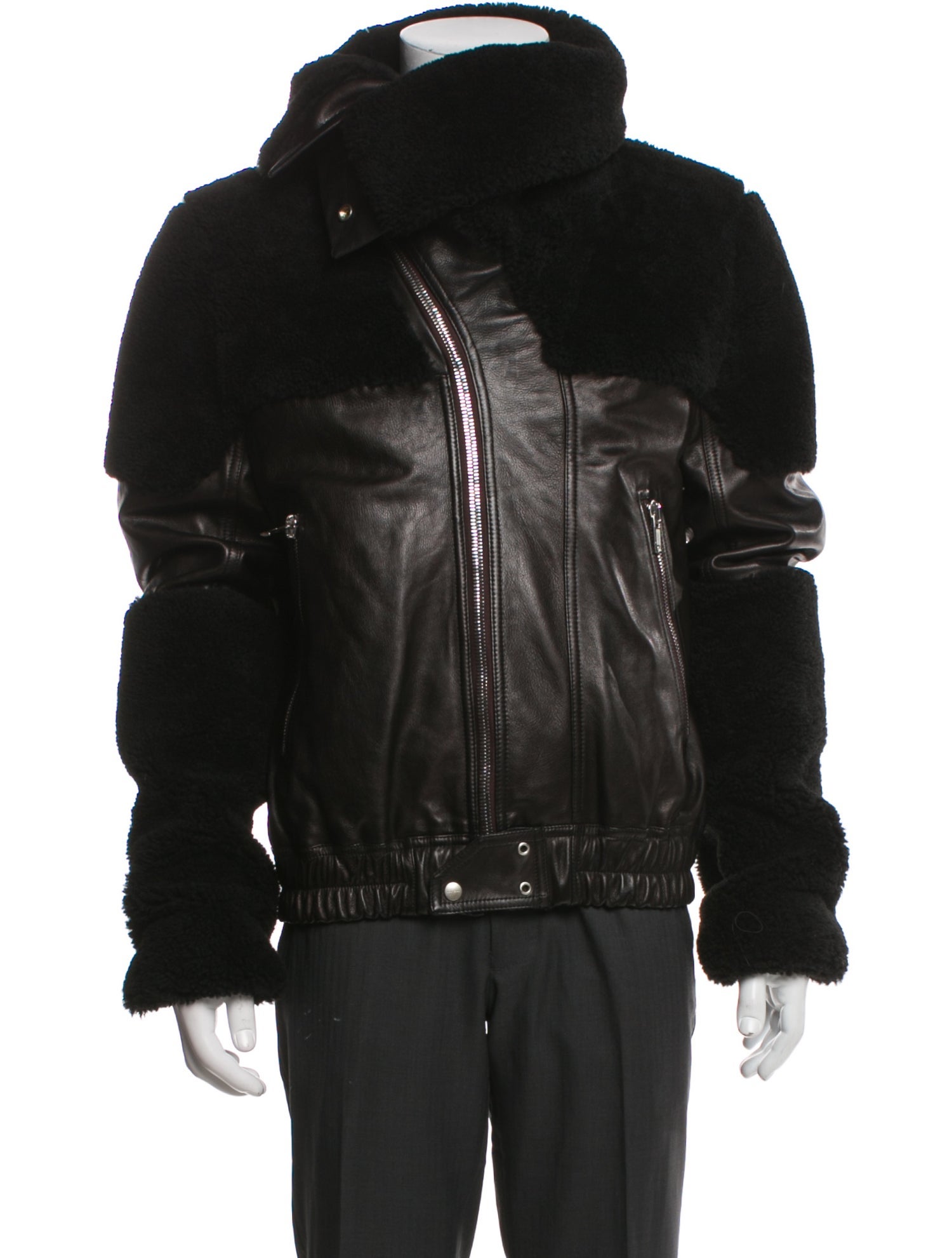 Rick Owens Shearling Moto Jacket