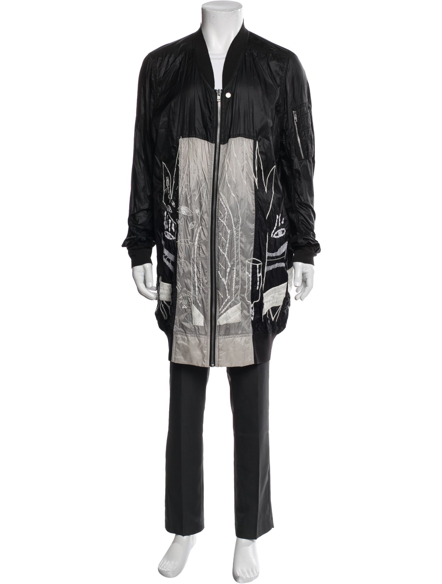 Rick Owens 2015 Striped Overcoat