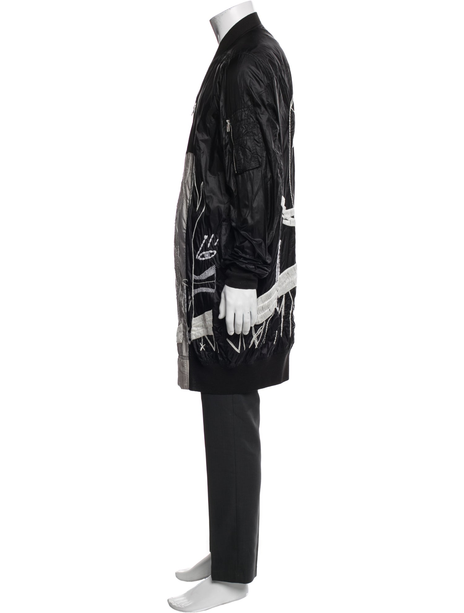 Rick Owens 2015 Striped Overcoat