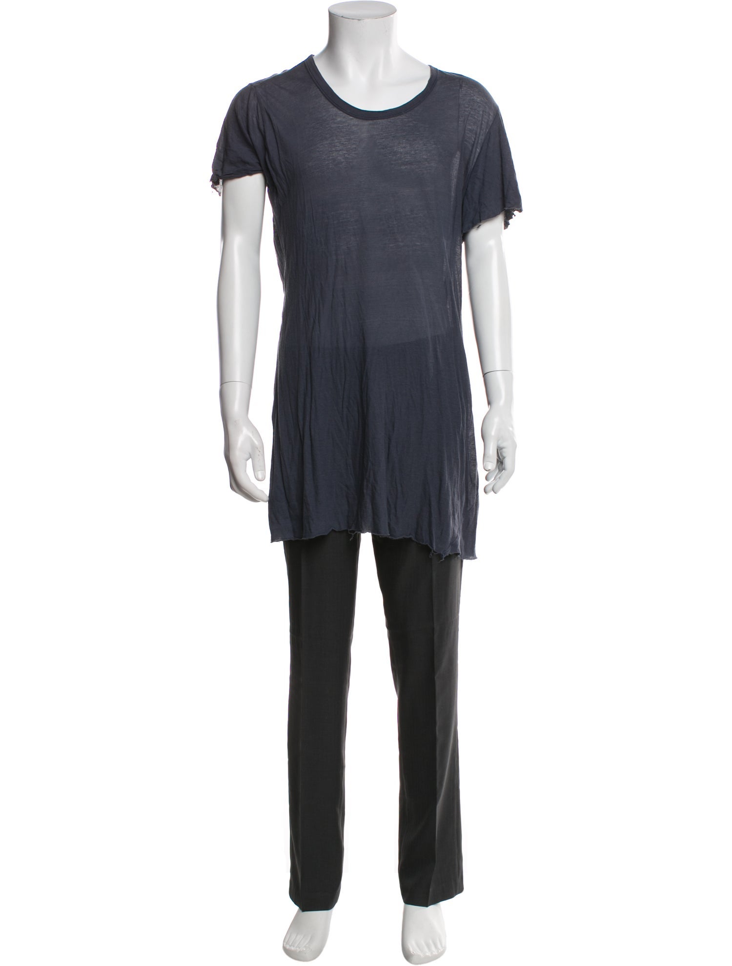 Rick Owens Scoop Neck Short Sleeve T-Shirt
