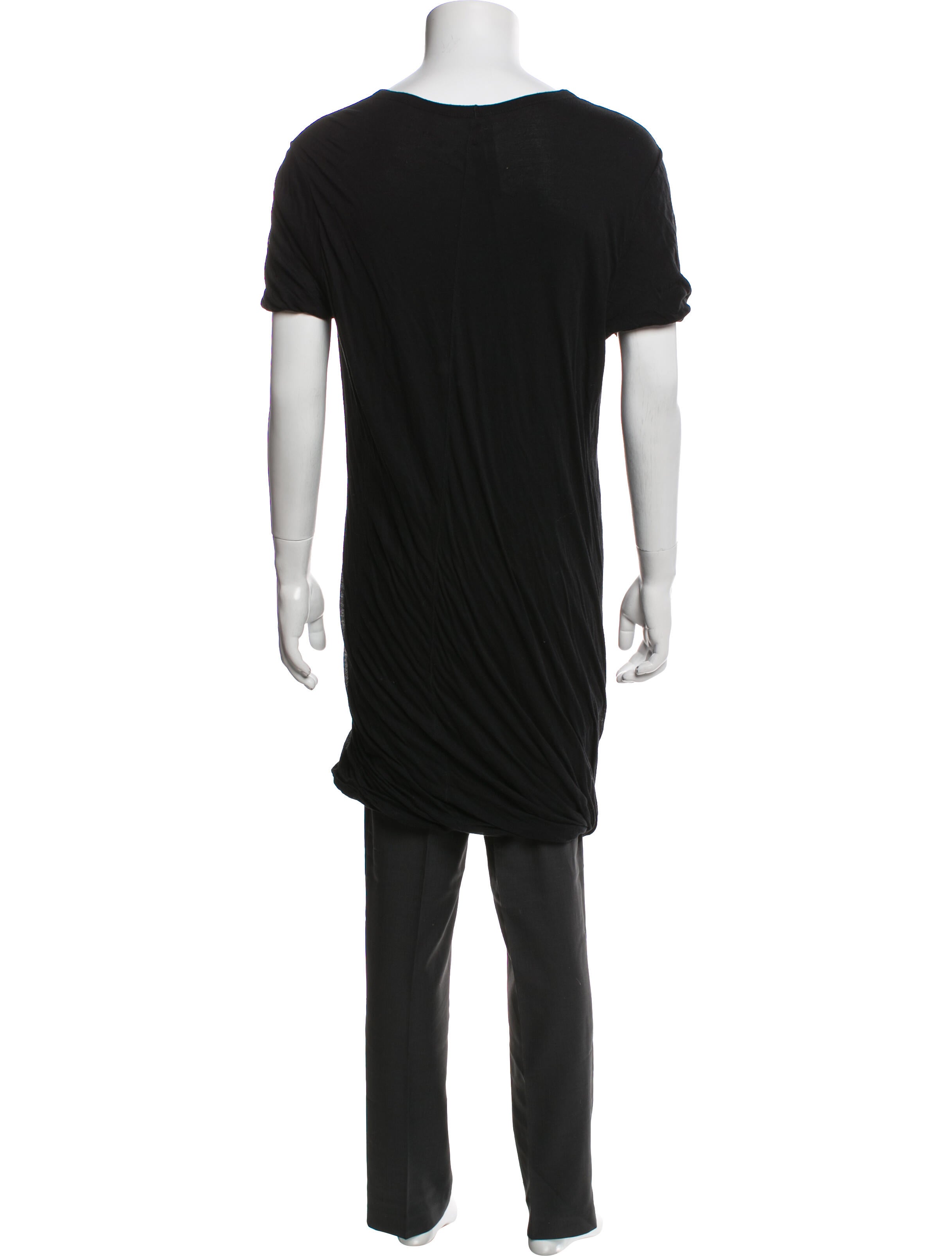 Rick Owens Scoop Neck Short Sleeve T-Shirt
