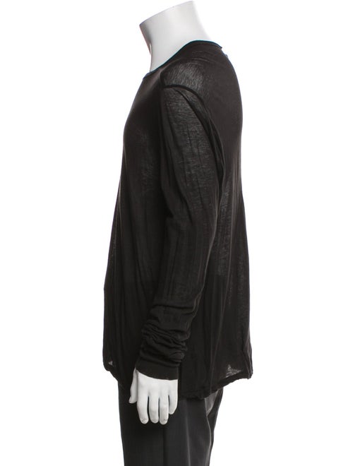 Rick Owens Crew Neck Long Sleeve T-Shirt