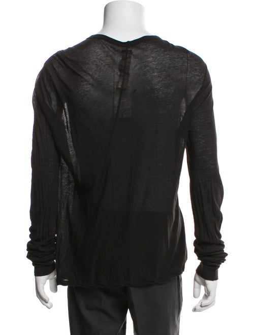 Rick Owens Crew Neck Long Sleeve T-Shirt