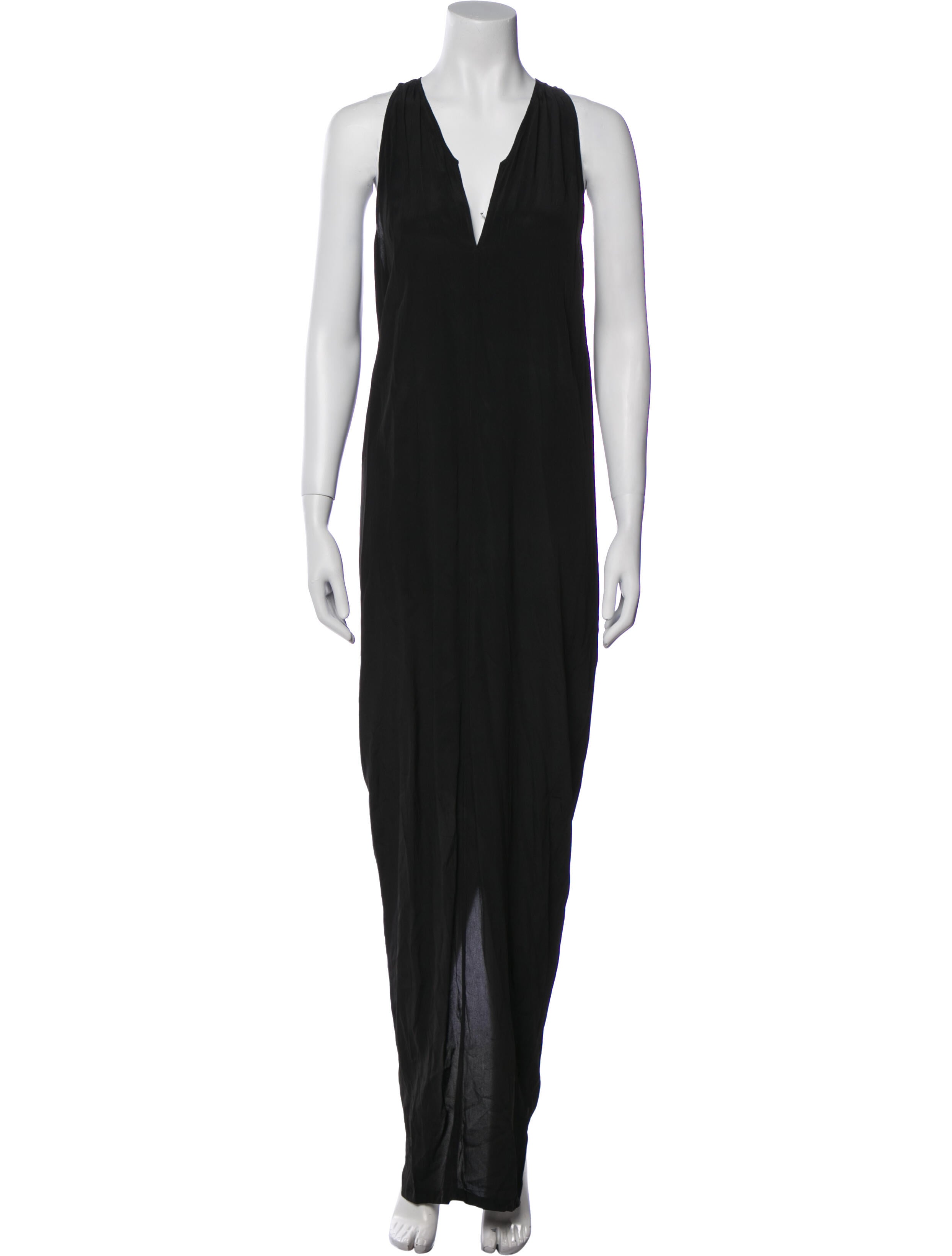 Rick Owens V-Neck Long Dress