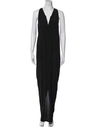 Rick Owens V-Neck Long Dress