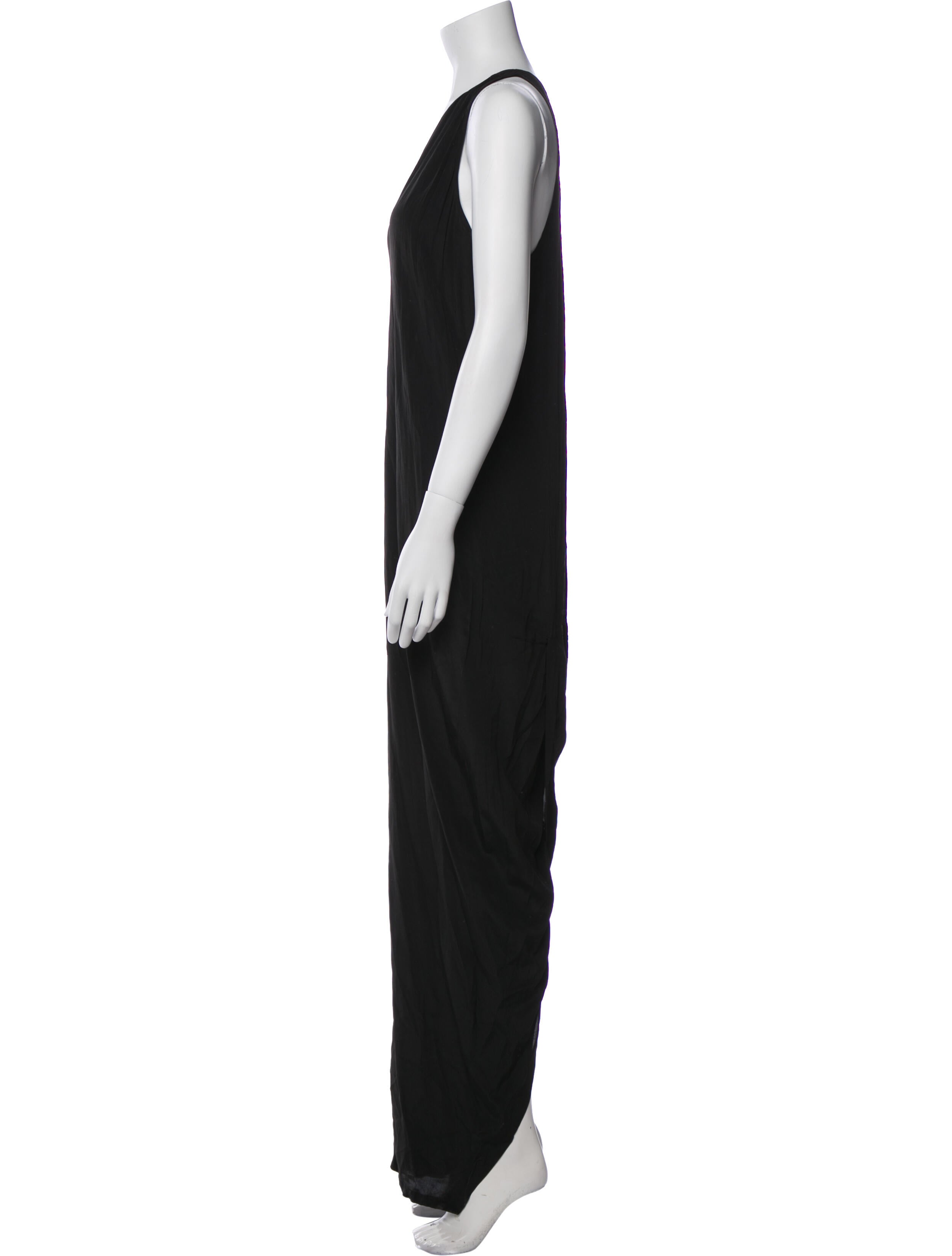 Rick Owens V-Neck Long Dress