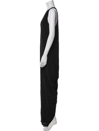 Rick Owens V-Neck Long Dress