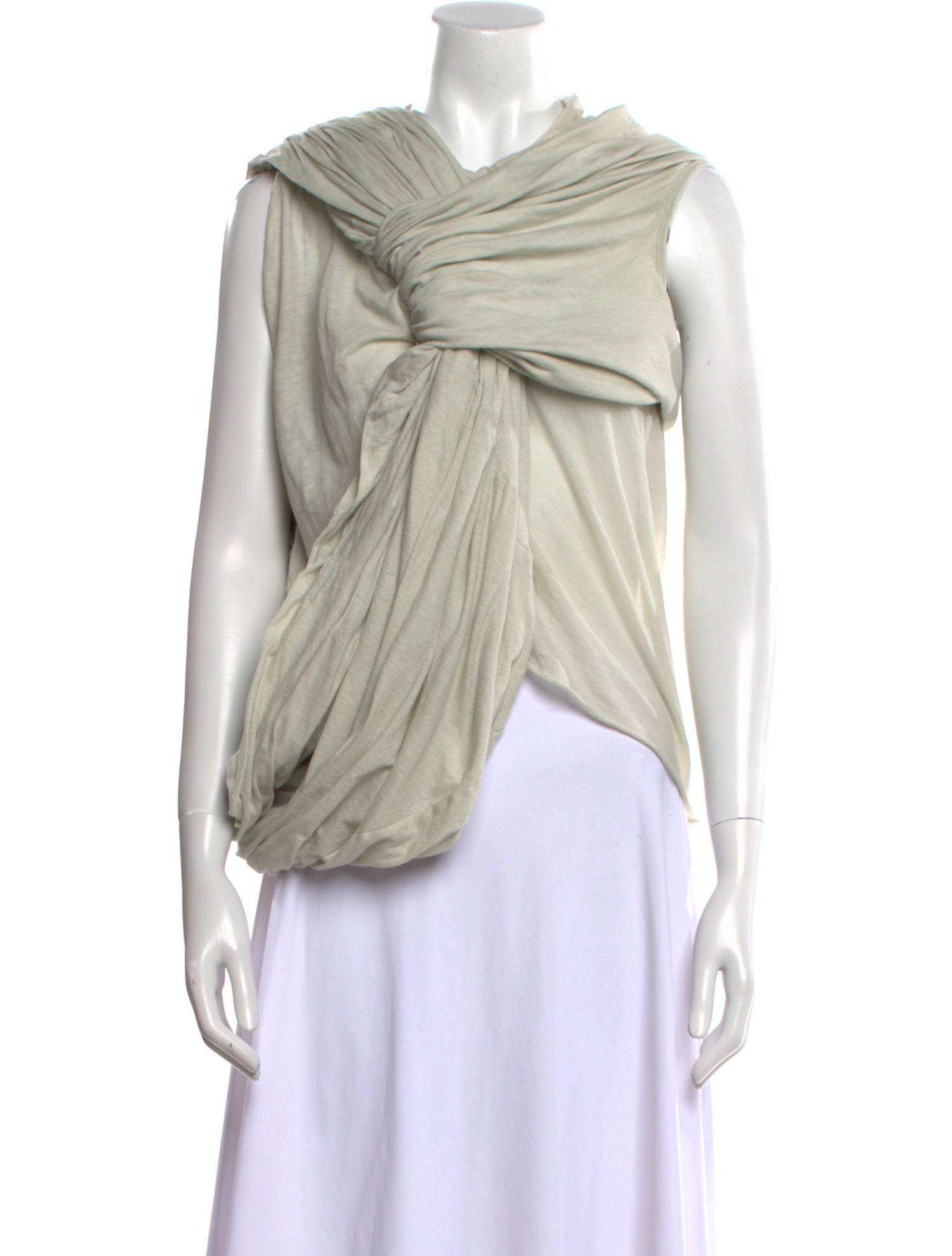 Rick Owens Cowl Neck Sleeveless Top