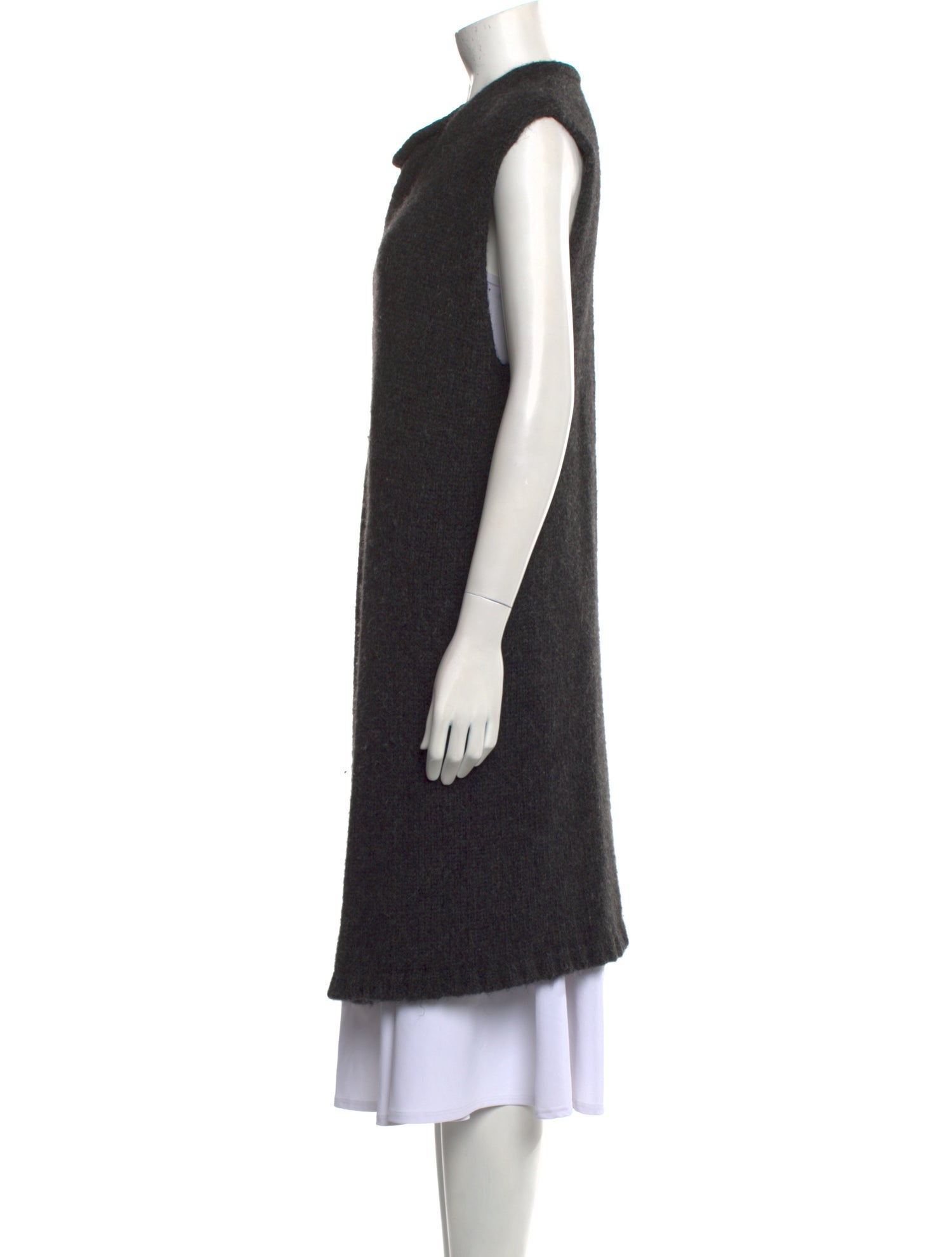 Rick Owens Baby Alpaca Cowl Neck Sweater