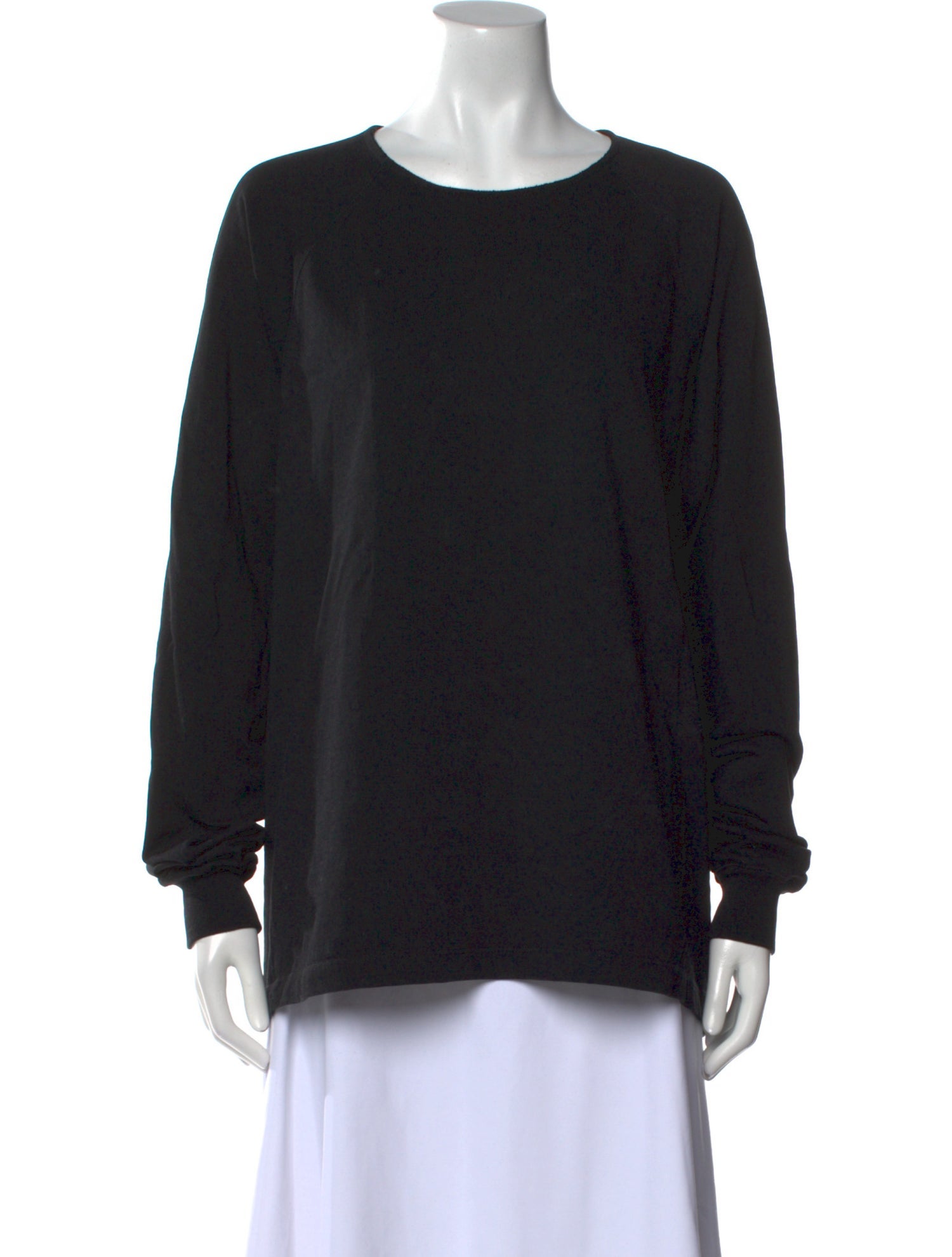 Rick Owens Crew Neck Long Sleeve Sweatshirt