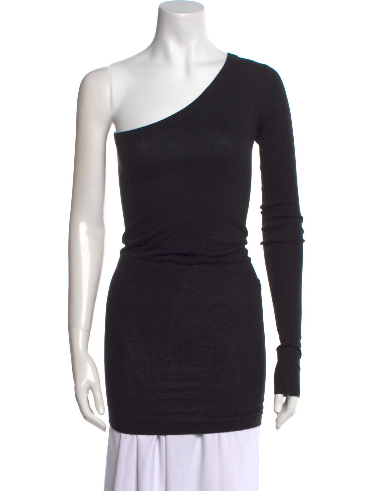 Rick Owens One-Shoulder Long Sleeve Tunic