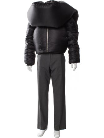 Rick Owens 2022 'Strobe' Knot Puffer Coat