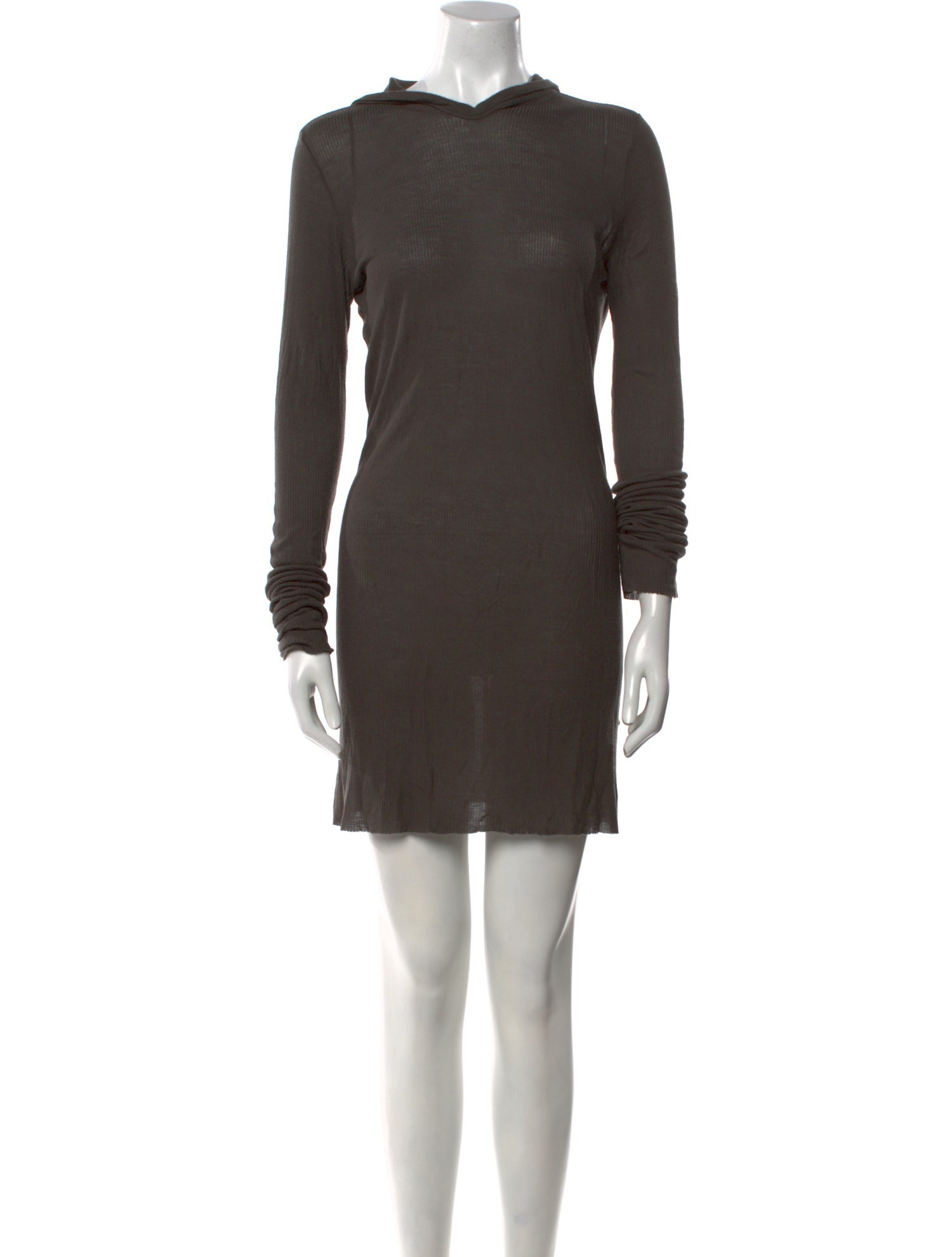 Rick Owens Merino Wool Mini Dress