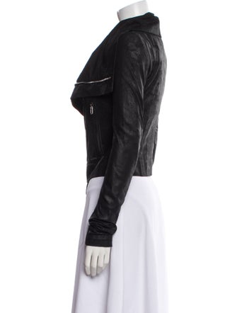 Rick Owens Faux Leather Biker Jacket