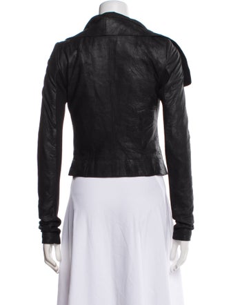 Rick Owens Faux Leather Biker Jacket