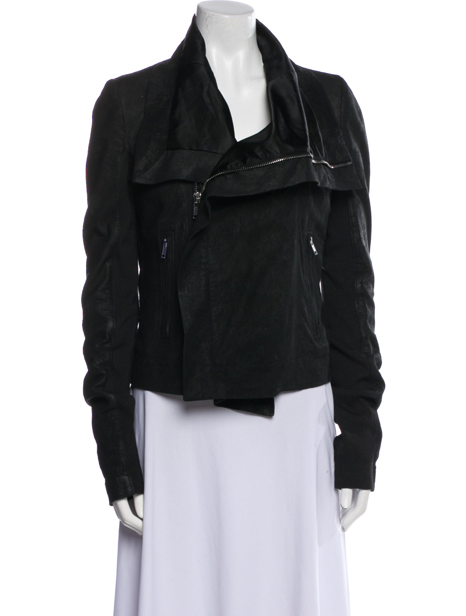 Rick Owens Leather Biker Jacket