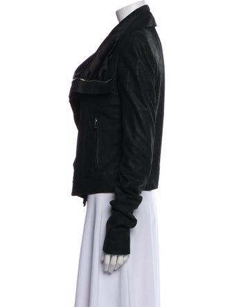 Rick Owens Leather Biker Jacket
