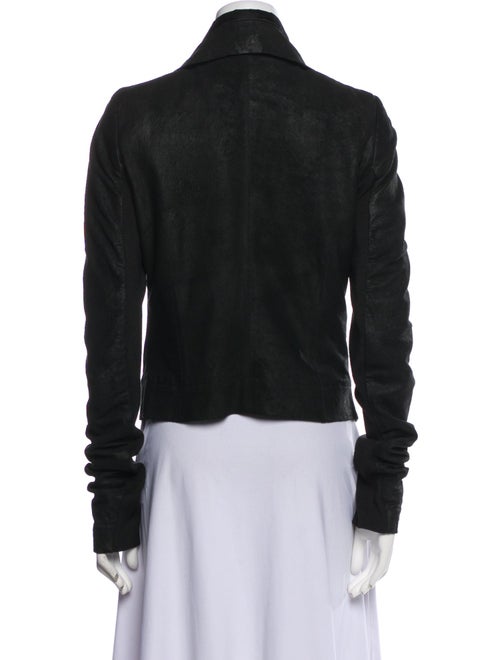 Rick Owens Leather Biker Jacket