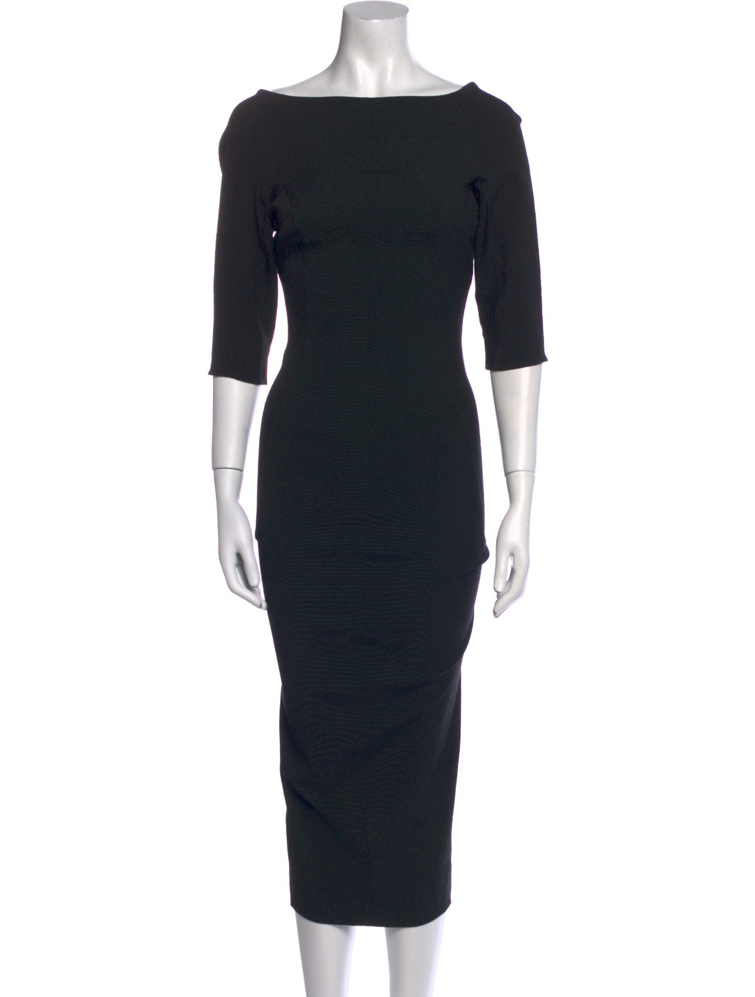 Rick Owens Bateau Neckline Long Dress