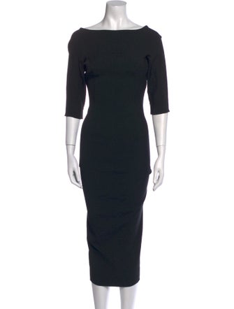 Rick Owens Bateau Neckline Long Dress