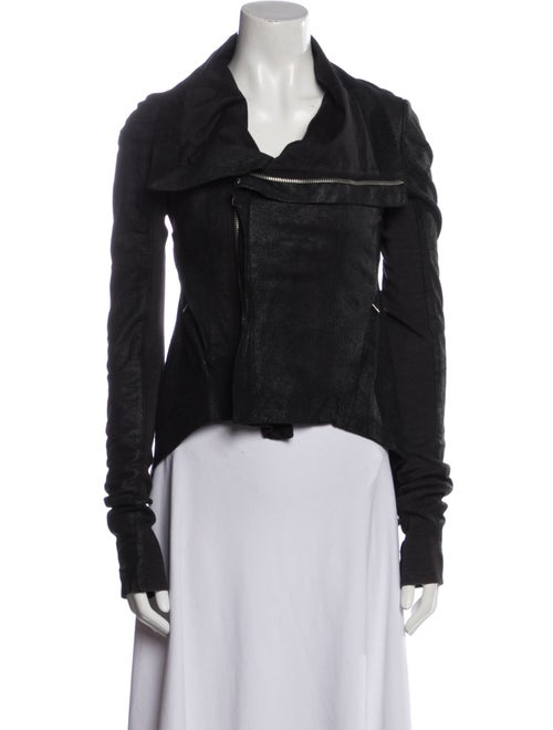 Rick Owens Lamb Leather Biker Jacket