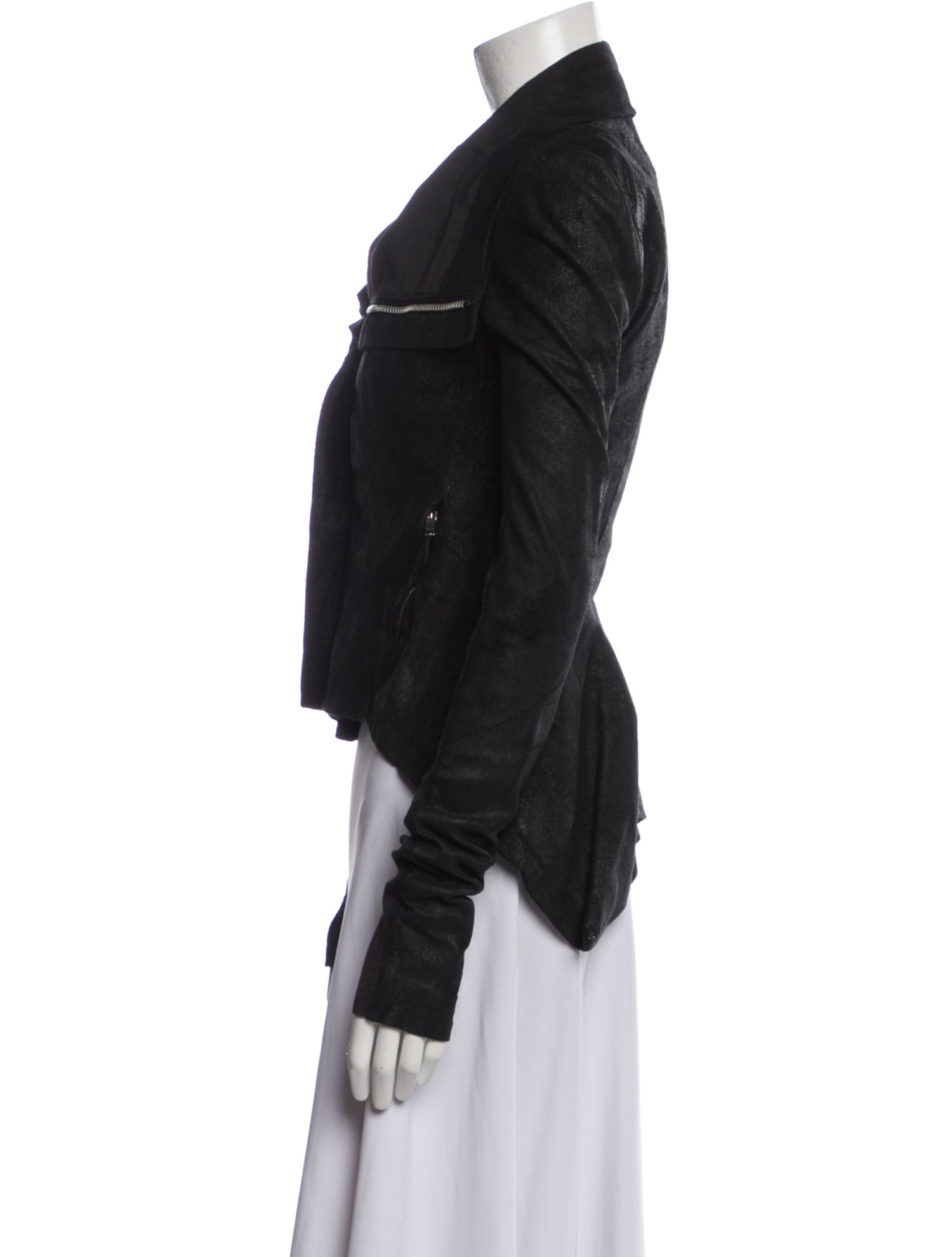 Rick Owens Lamb Leather Biker Jacket