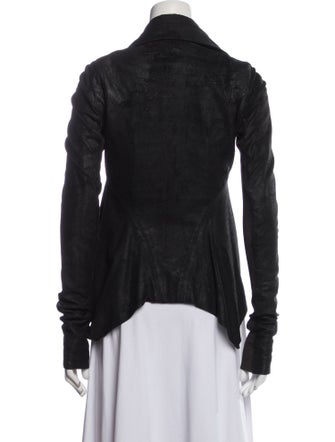 Rick Owens Lamb Leather Biker Jacket