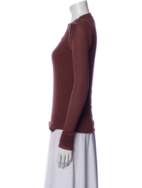 Rick Owens Crew Neck Long Sleeve Top