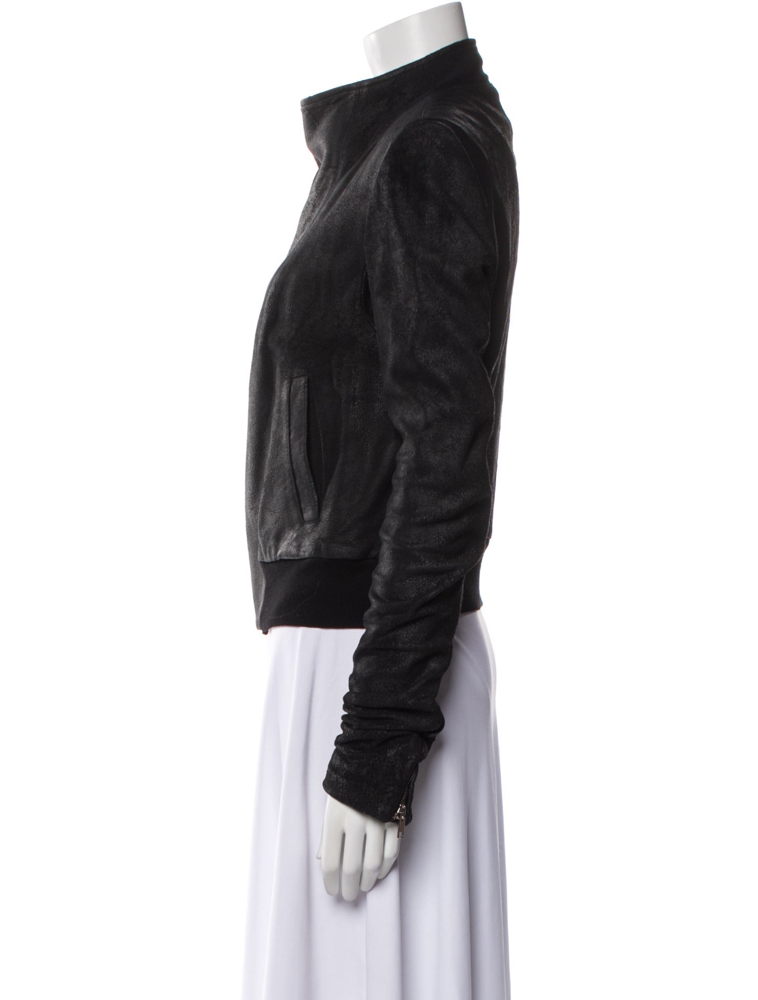 Rick Owens Leather Biker Jacket