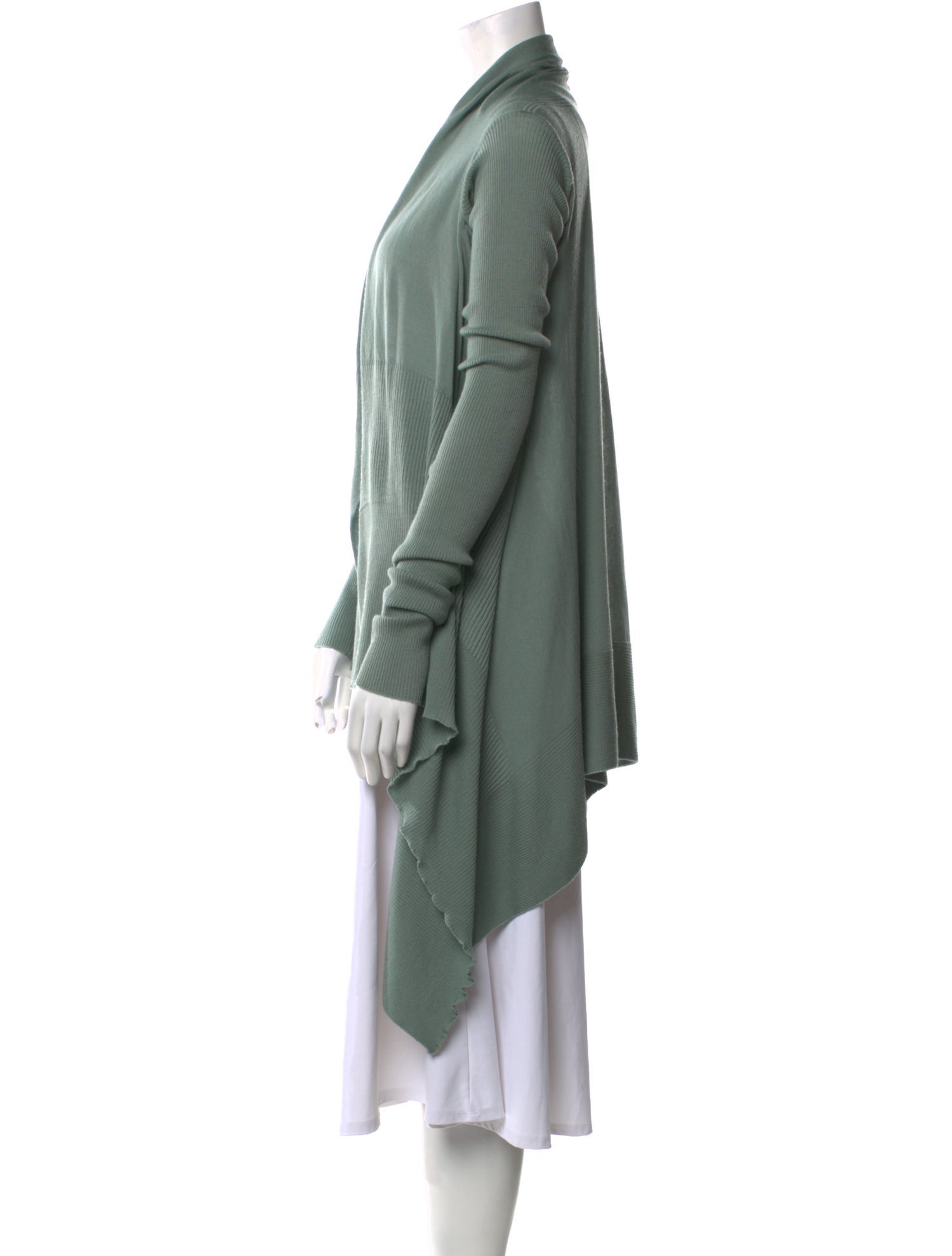 Rick Owens Cashmere Open Front Tunic