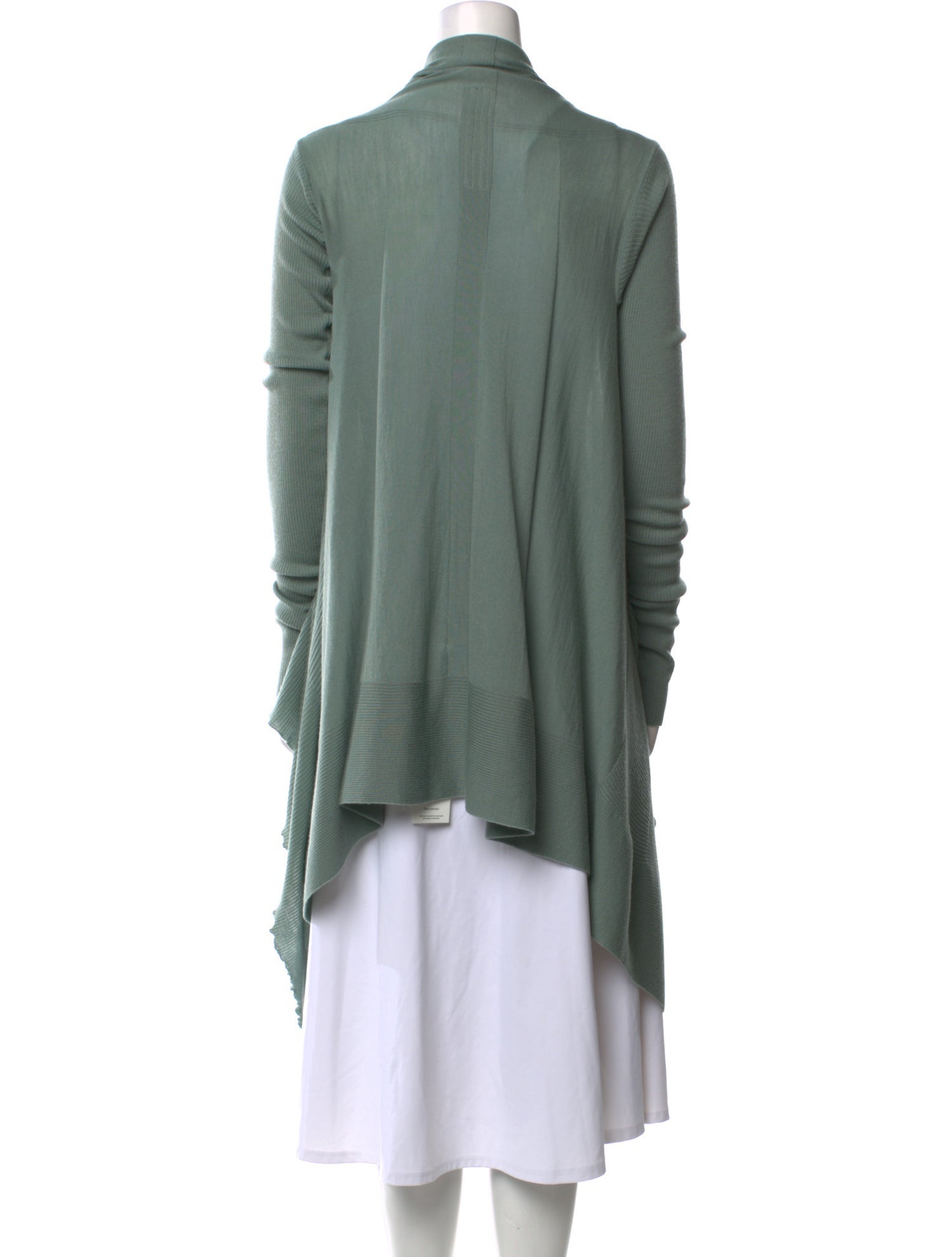 Rick Owens Cashmere Open Front Tunic