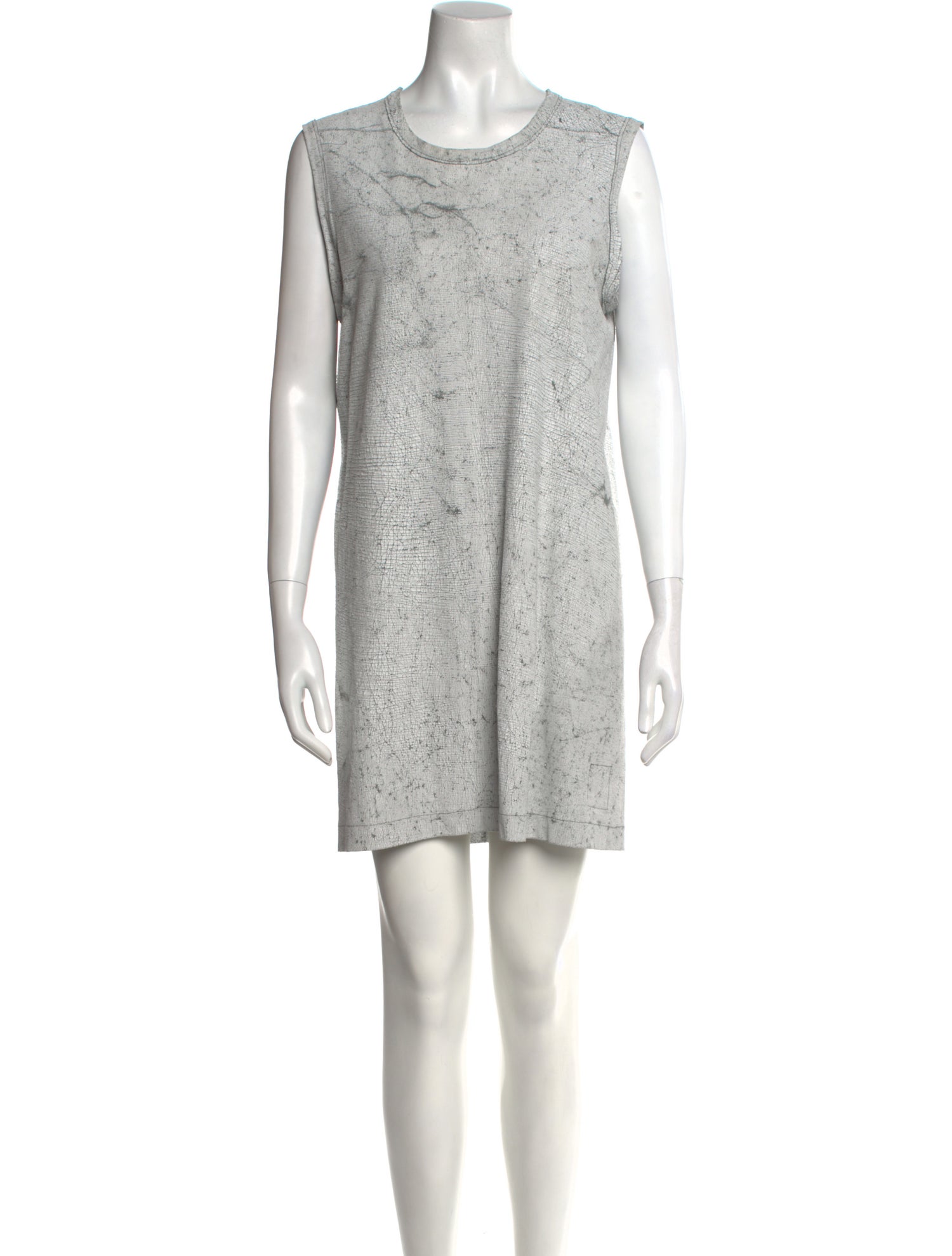 Rick Owens Drkshdw Scoop Neck Mini Dress