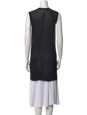Rick Owens Cowl Neck Sleeveless Tunic