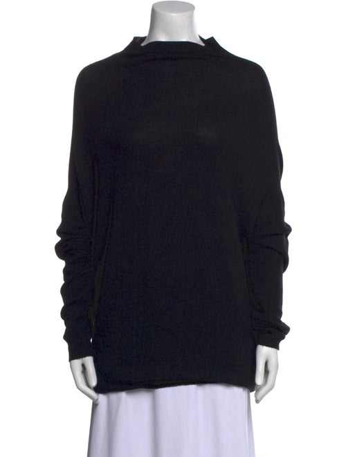 Rick Owens Merino Wool Mock Neck Sweater