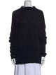 Rick Owens Merino Wool Mock Neck Sweater