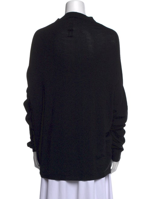 Rick Owens Merino Wool Mock Neck Sweater
