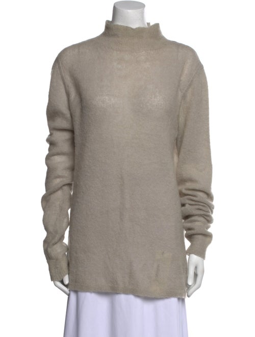 Rick Owens Mohair Mock Neck Sweater