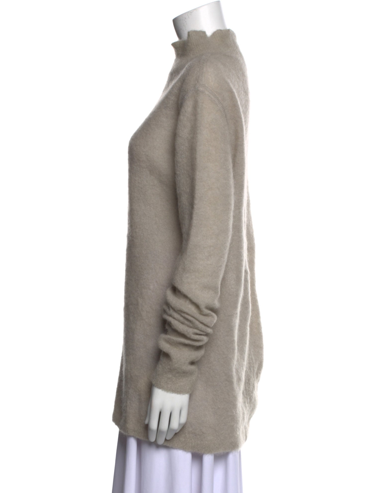 Rick Owens Mohair Mock Neck Sweater