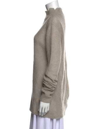 Rick Owens Mohair Mock Neck Sweater